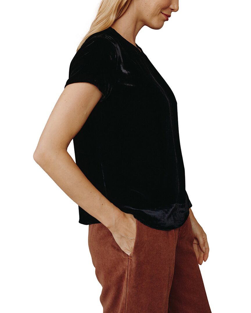 Bella Dahl Bella Dahl Silk-Blend Crew T-Shirt