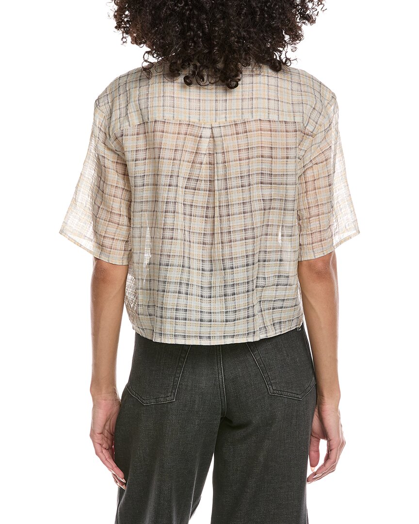 Leset Carmen Silk-Blend Henley Shirt