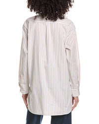 Leset Yoshi Collarless Button Down Shirt