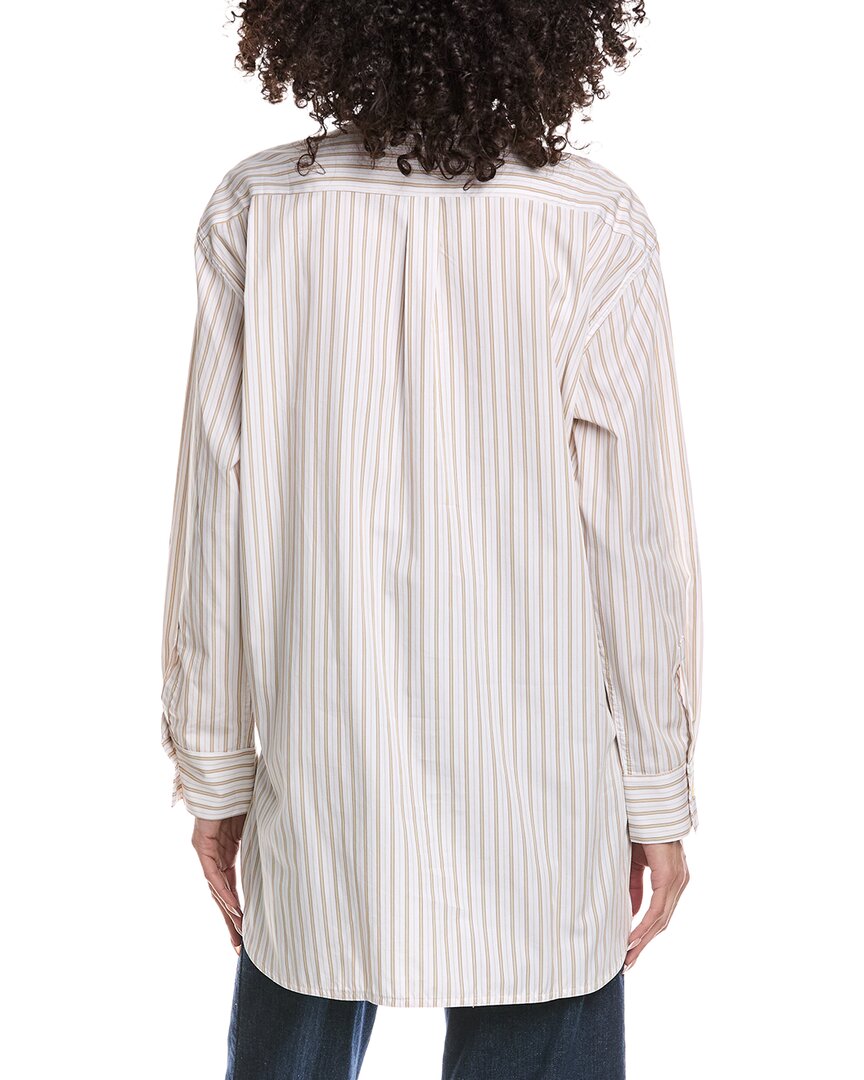 Leset Yoshi Collarless Button Down Shirt