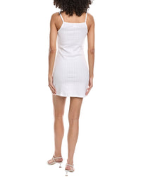 Leset Pointelle Square Neck Mini Dress