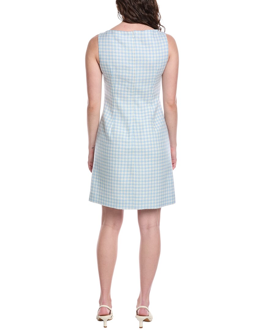 Oscar De La Renta Silk-Lined Wool-Blend Sheath Dress