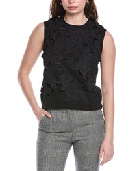 Oscar De La Renta Silk-Blend Tank