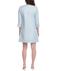 Oscar De La Renta Silk-Lined Wool-Blend Shift Dress