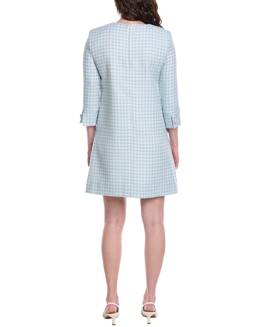 Oscar De La Renta Silk-Lined Wool-Blend Shift Dress
