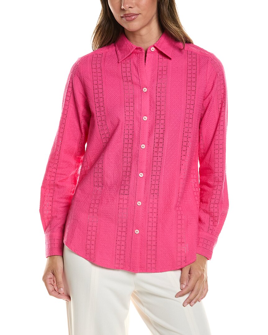 Foxcroft Zoey Eyelet Shirt