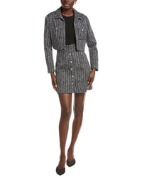 Maje 2Pc Tweed Mini Dress & Jacket Set