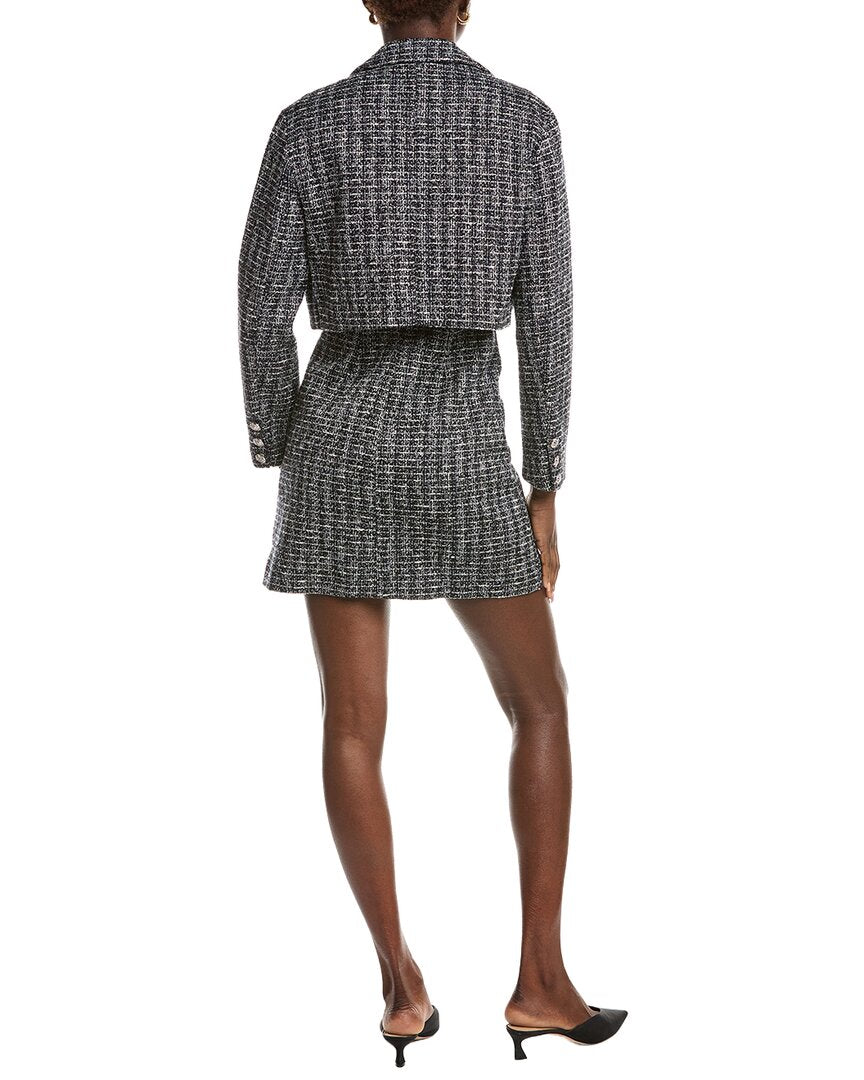 Maje 2Pc Tweed Mini Dress & Jacket Set