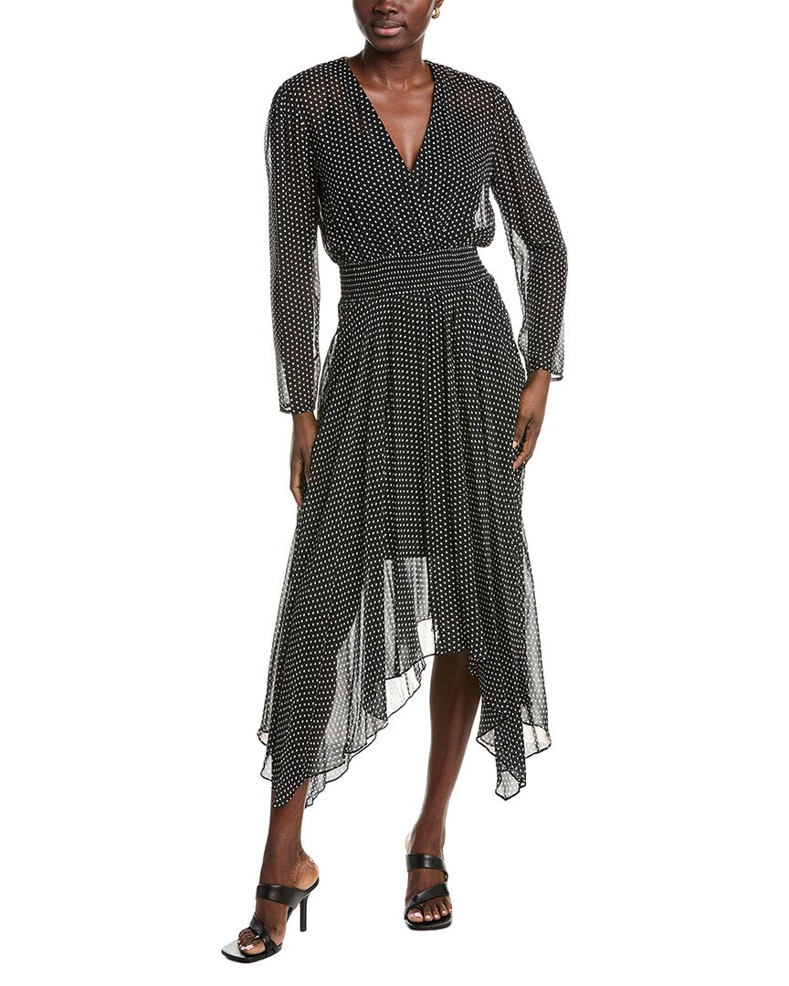 Maje Handkerchief Midi Dress