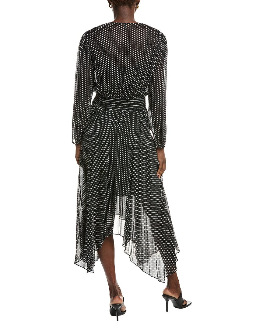 Maje Handkerchief Midi Dress