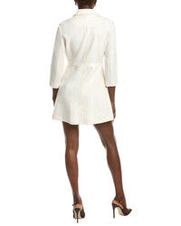 Maje Tweed Wool-Blend Coat Dress