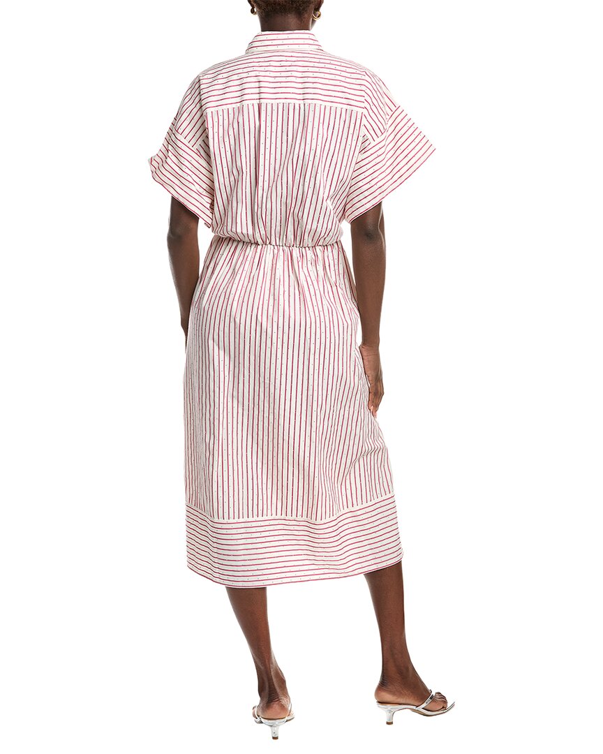 Maje Rhinestone Midi Shirtdress
