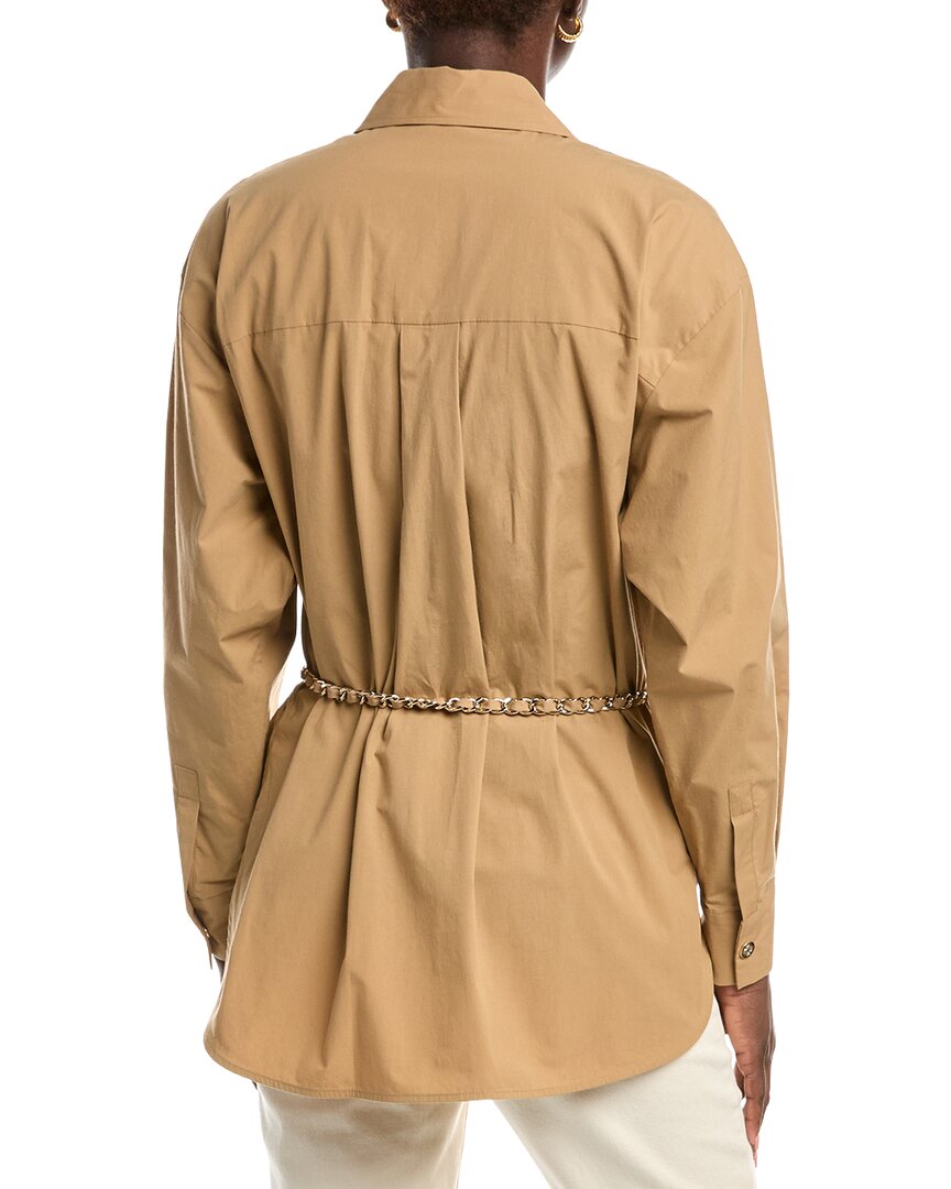 Maje Chain Belt Shirt