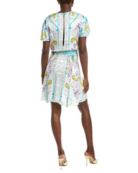 Maje Flutter Sleeve Mini Dress