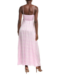 Maje Cutout Waist Maxi Dress