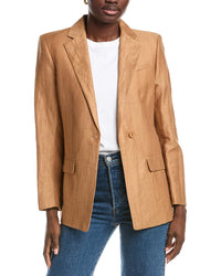 Maje Linen-Blend Suit Blazer