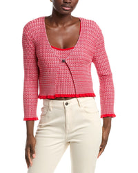 Maje 2-In-1 Clasp Front Sweater