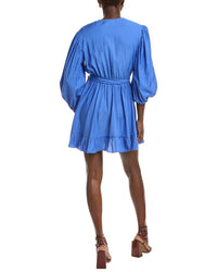 Maje Balloon Sleeve Wrap Dress