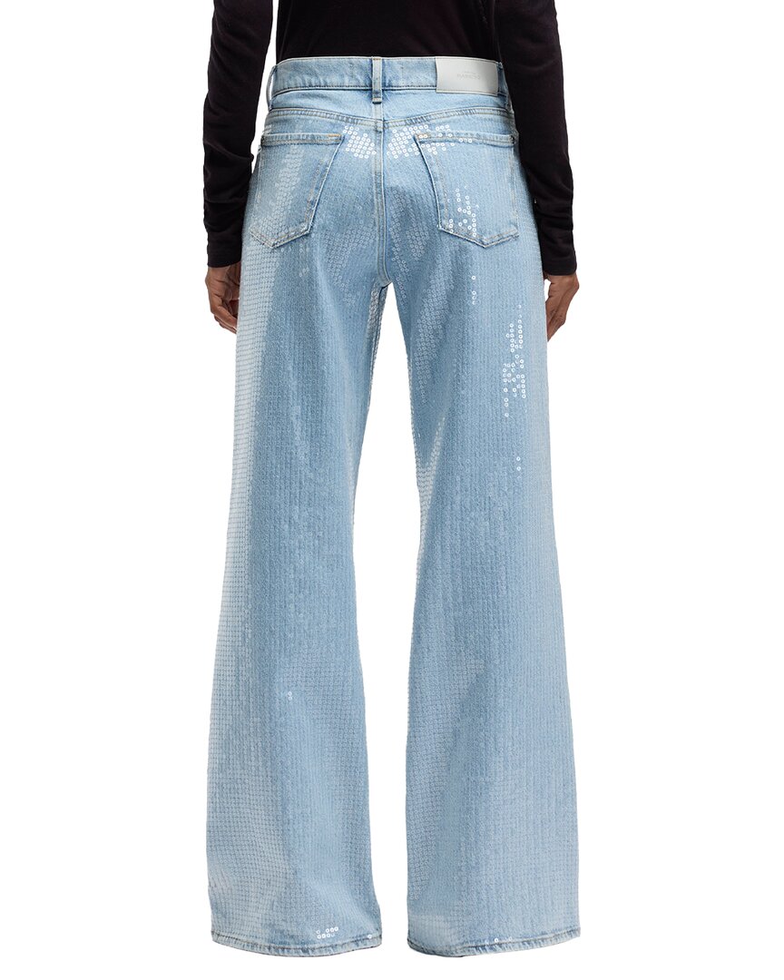 7 For All Mankind Lotta Shimmer Wide Leg Jean