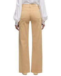 7 For All Mankind Alexa Sateen Beige Straight Leg Jean