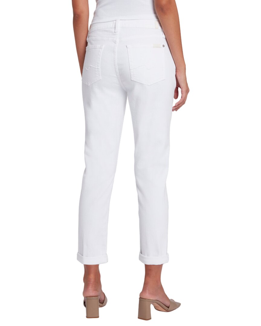 7 For All Mankind Josefina White Boyfriend Jean