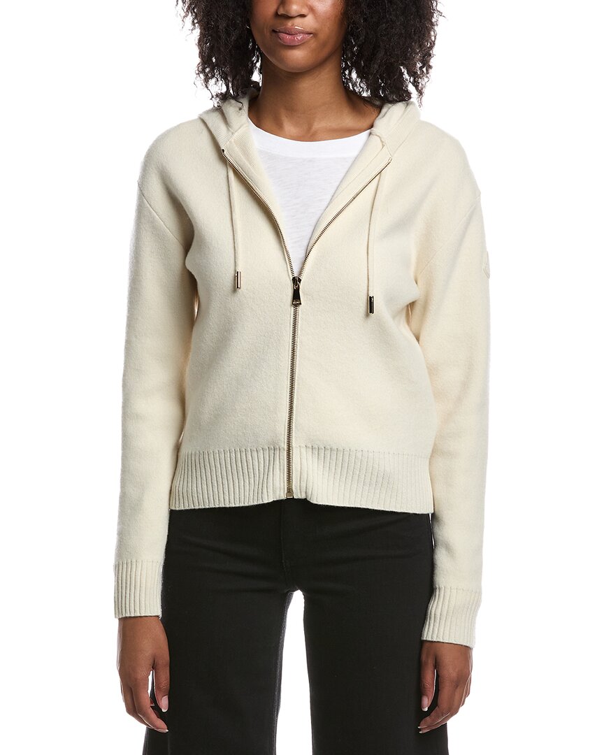 Moncler Cashmere & Wool Zip Up Hoodie