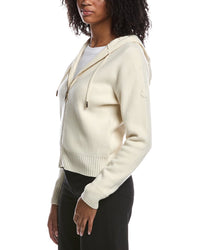 Moncler Cashmere & Wool Zip Up Hoodie