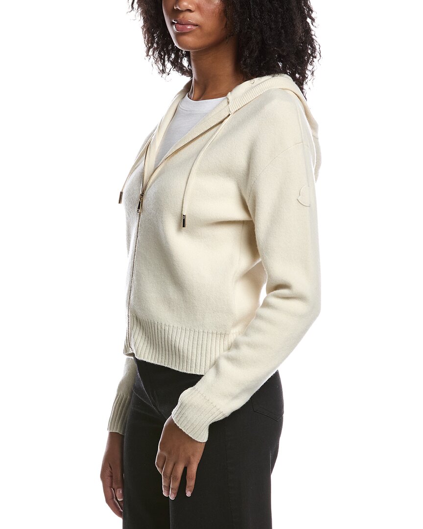 Moncler Cashmere & Wool Zip Up Hoodie