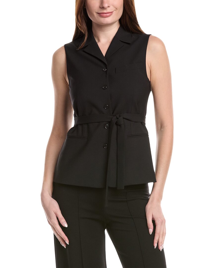 Theory Tie Waist Wool-Blend Vest