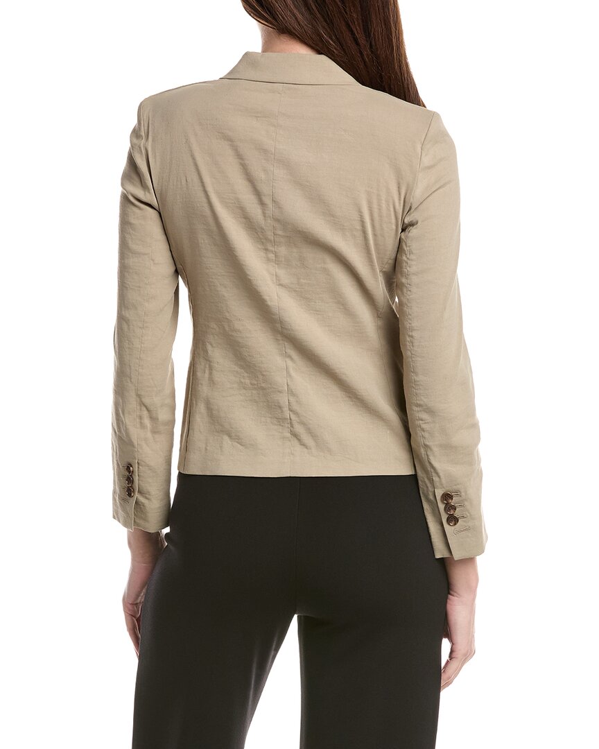 Theory Shrunken Pocket Linen-Blend Vest