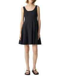 Theory Sleeveless Seam Flare Dress