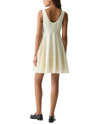 Theory Sleeveless Seam Flare Dress