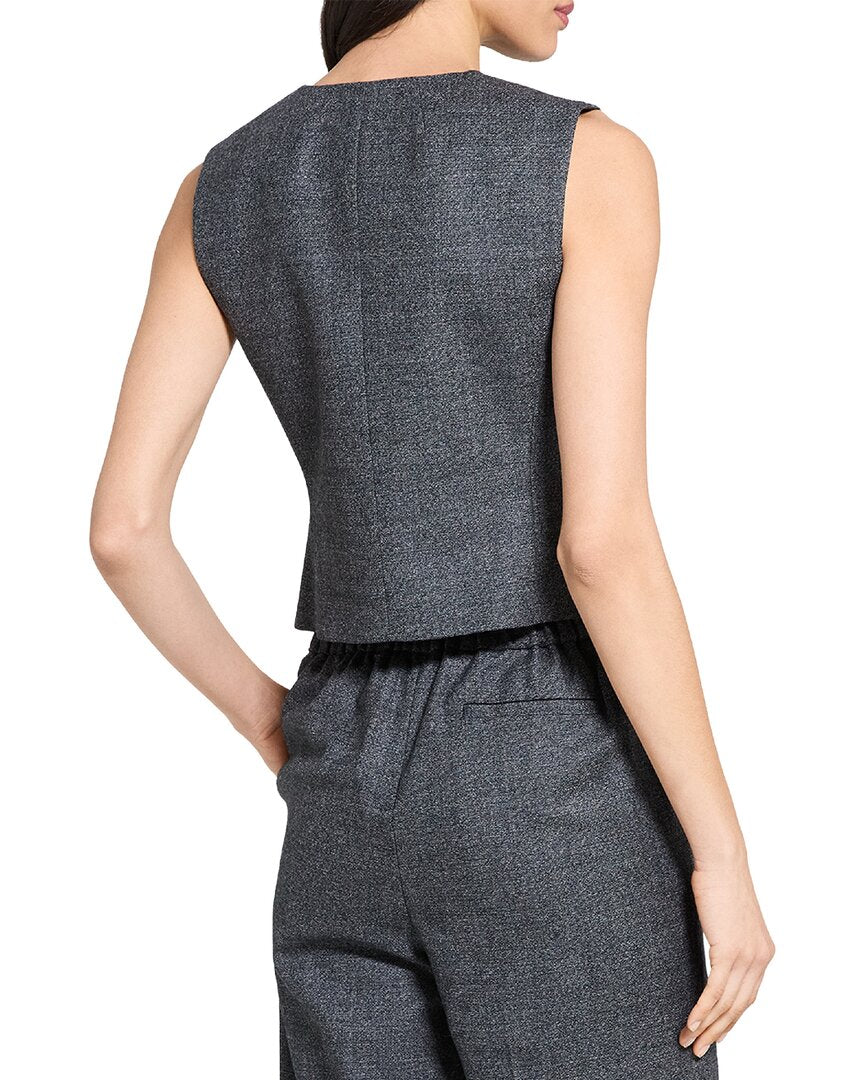 Theory Shrunken Wool Vest
