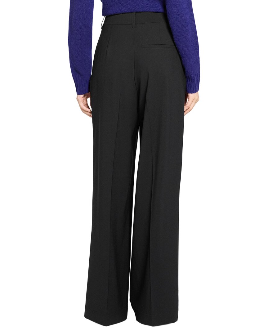 Theory Wide Pleat Trouser Wool-Blend Pant