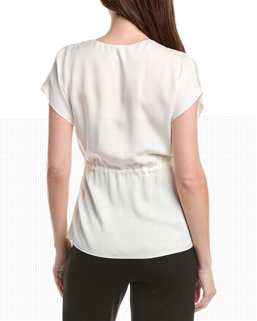 Theory Silk Wrap Top
