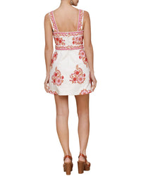 Avec Les Filles Embroidered Mini Dress