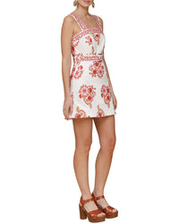 Avec Les Filles Embroidered Mini Dress