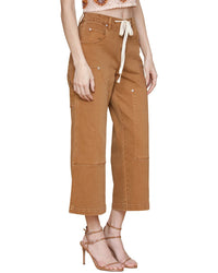 Avec Les Filles Mid Rise Drawstring Pant
