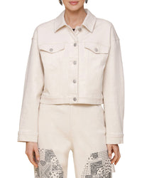 Avec Les Filles Heart Inset Trucker Jacket