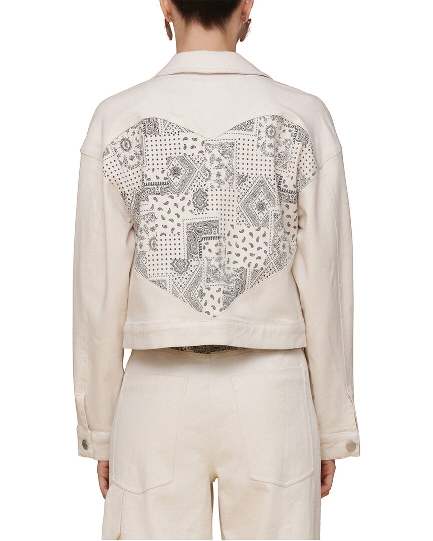 Avec Les Filles Heart Inset Trucker Jacket