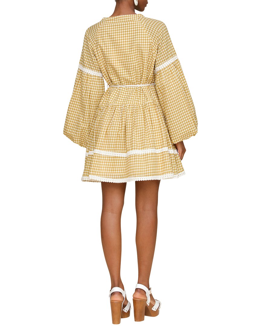 Avec Les Filles Printed Mini Prairie Dress