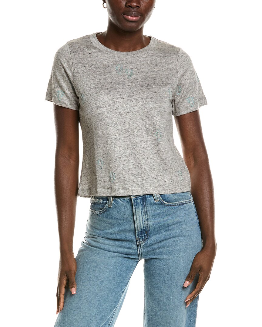 Chaser Cactus Flower Easy Linen-Blend T-Shirt