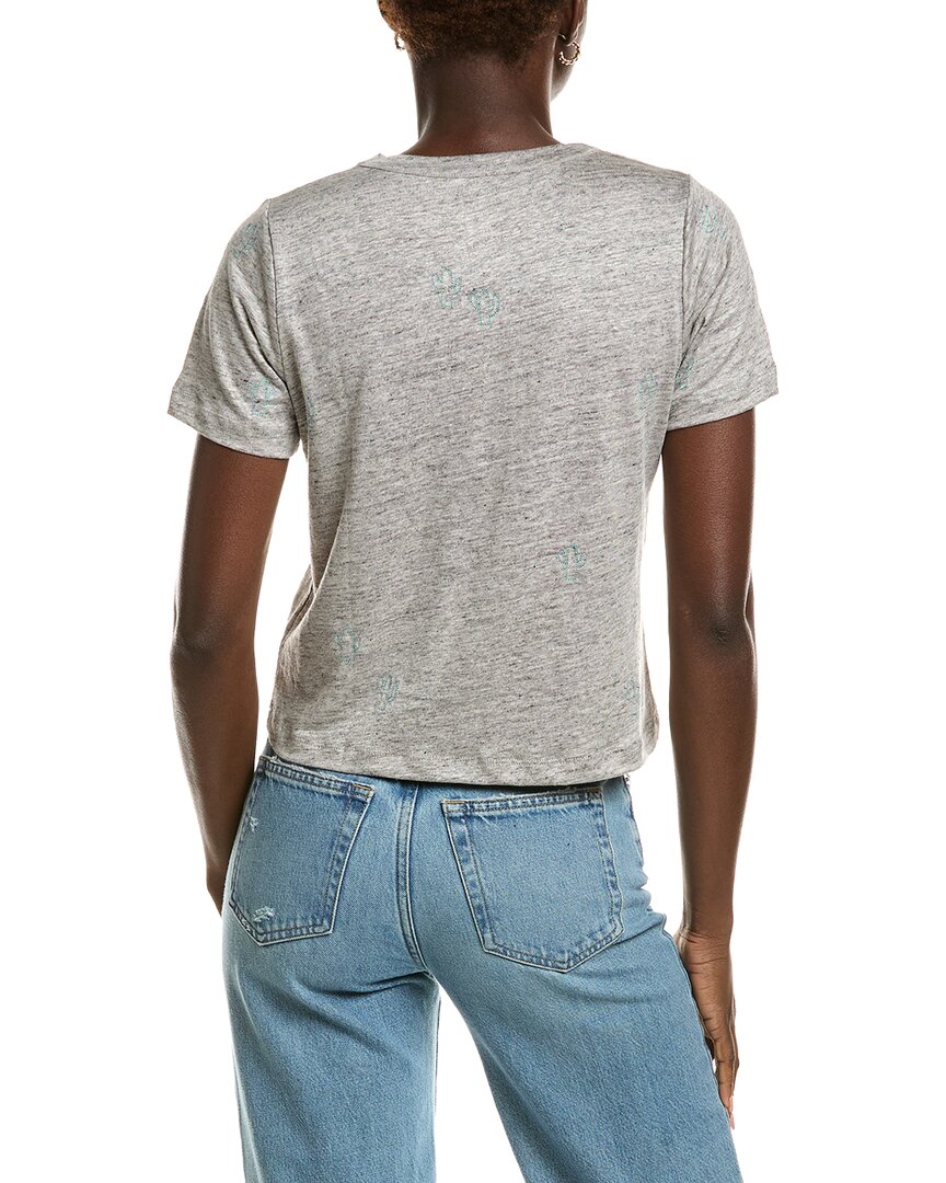 Chaser Cactus Flower Easy Linen-Blend T-Shirt