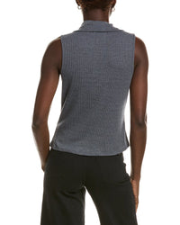 Chaser Rib Knit Button Down Tank Top