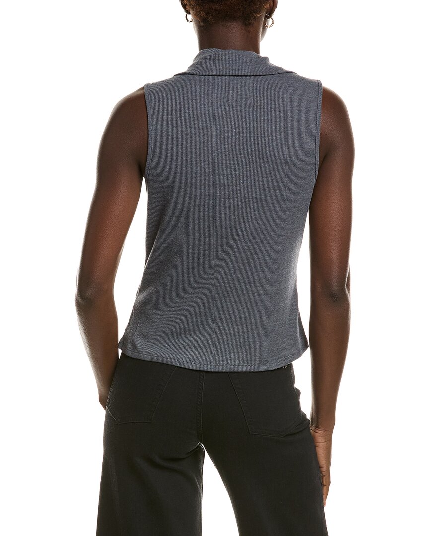 Chaser Rib Knit Button Down Tank Top