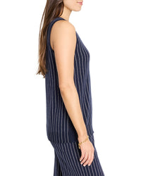 Nic+Zoe Petite Destination Stripe Knit Top