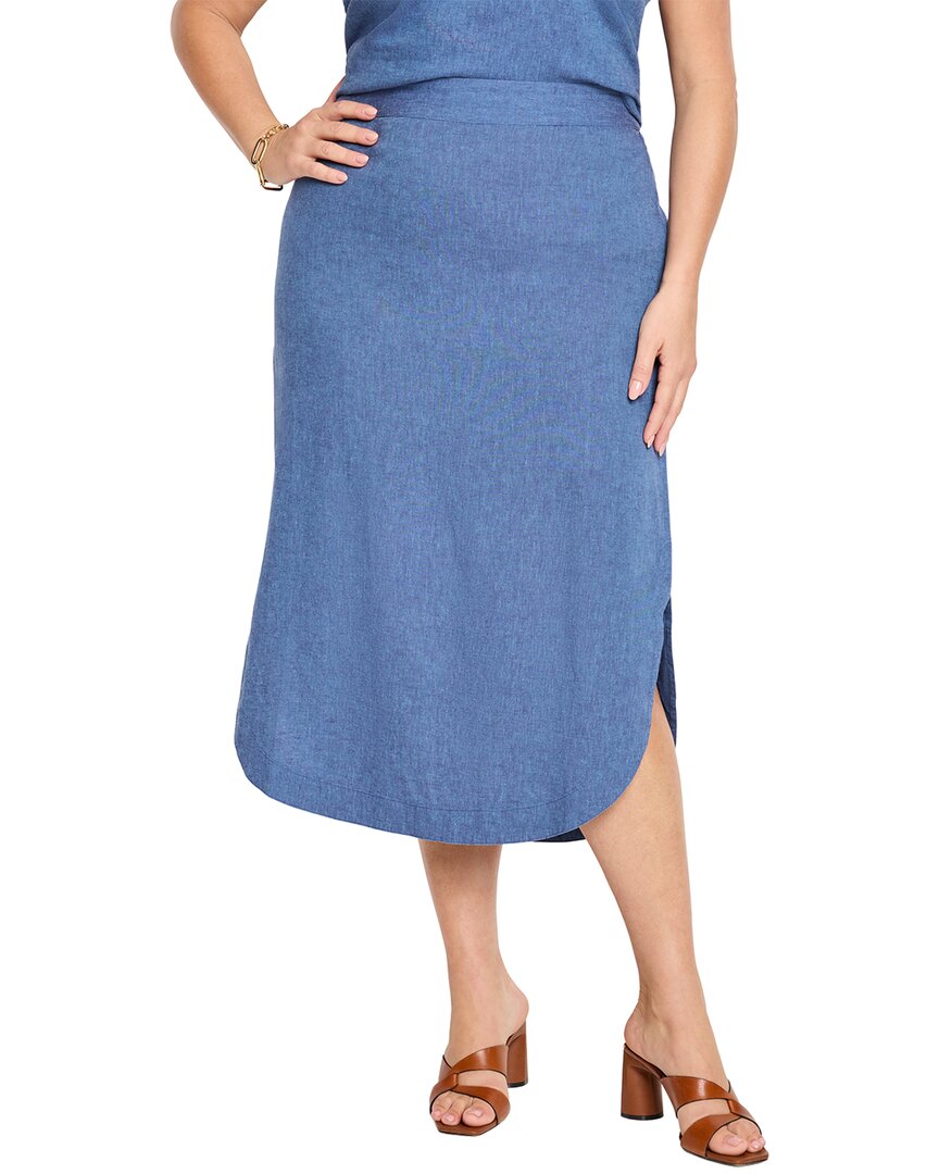 Nic+Zoe Plus Rumba Linen Dip Skirt