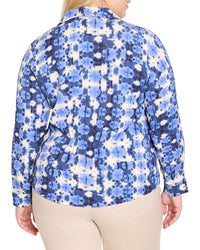 Nic+Zoe Plus Shibori Stone Shirt