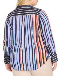 Nic+Zoe Plus Painted Peninsula Shirt