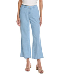 Nic+Zoe Petite Denim Linen Wide-Leg Pant
